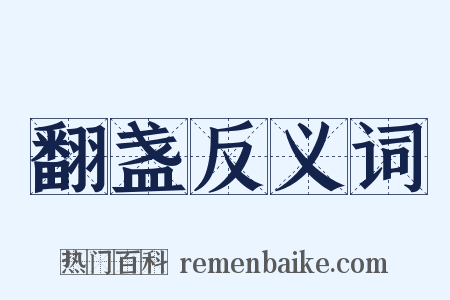 翻盏反义词是什么意思的图片